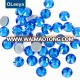 Good quality and cheap over 60colors A4 quality glass capri blue hotfix rhinestone iron on shoes and clothes wholesale China